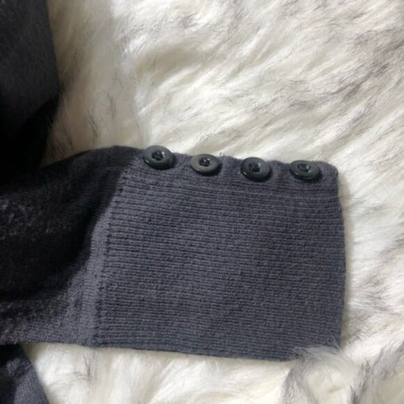 Martin + Osa Gray Lightweight Scoop Neck Sweater Dark Academia - Picture 7 of 7